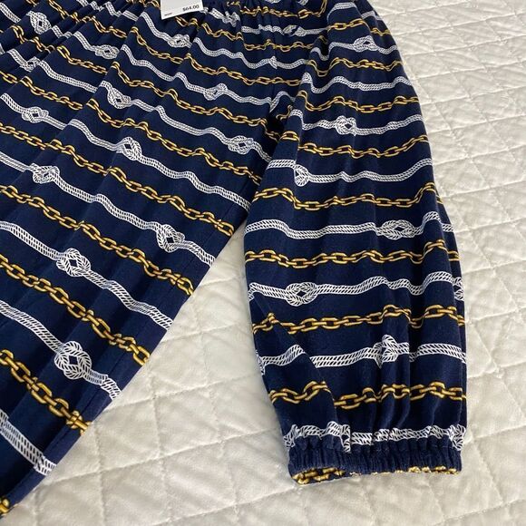 nwt MICHAEL KORS True Navy Top Large - Picture 4 of 6